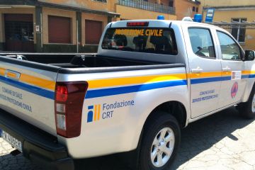 Il nuovo mezzo operativo in dotazione al gruppo Comunale dei Volontari di Protezione Civile acquistato e allestito grazie anche al contributo della Fondazione CRT di Torino - ISUZU D-Max Crew 4X4 PickUp