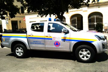 Il nuovo mezzo operativo in dotazione al gruppo Comunale dei Volontari di Protezione Civile acquistato e allestito grazie anche al contributo della Fondazione CRT di Torino - ISUZU D-Max Crew 4X4 PickUp